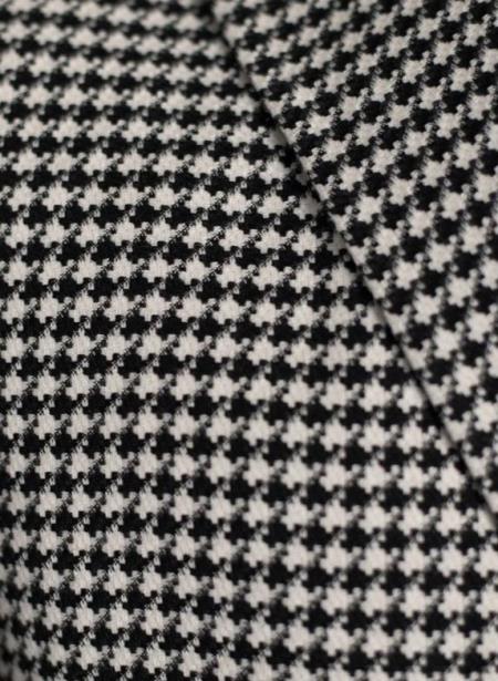 Double Breasted Open bottom Houndstooth Six Buttons Suit