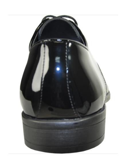 Men's Wide Width Dress Shoe Black Patent