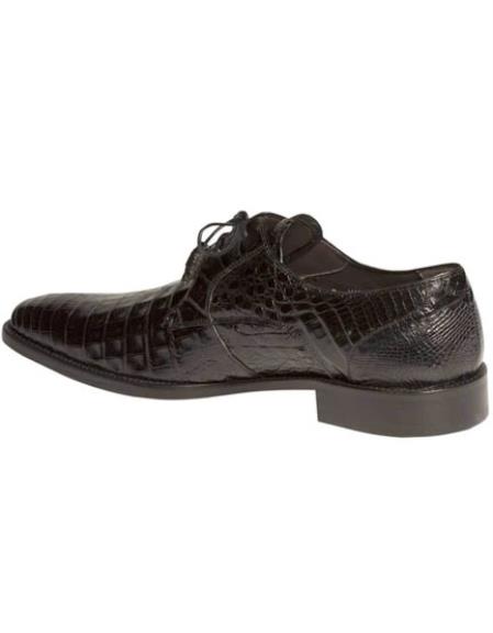 Mezlan Mens Luxury Designer Shoes Anderson Luxury Black Caim