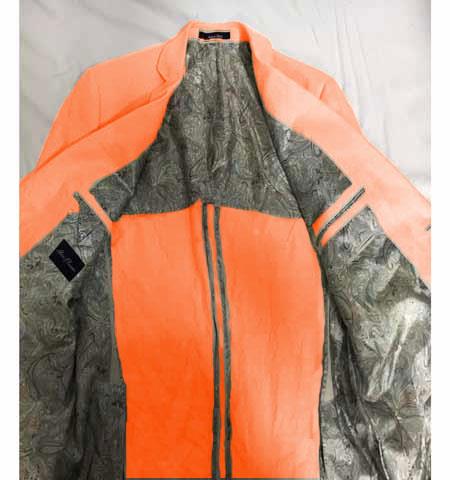Mens Linen Blazer - Coral Linen Sport Coat - Summer Blazer