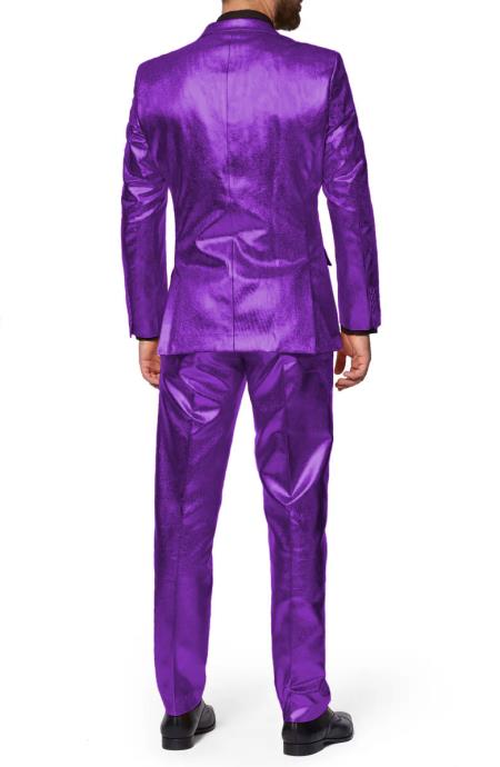 Shiny Purple Suit - Shiny Tuxedo