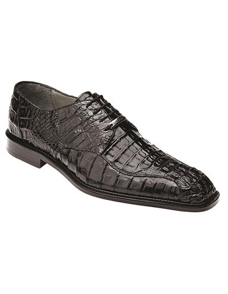 Belvedere Chapo Hornback Lace Up Shoes Black