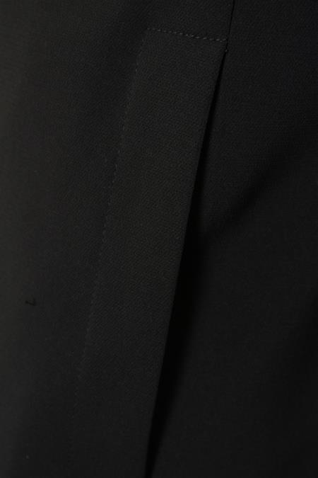 Men's Black 100% Plush MicroFiber Top Coat