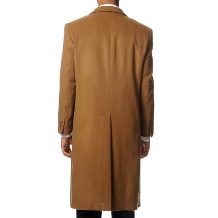 Variety Kirkland Signature Mens Wool Cashmere Blend Overcoat Dress Coat