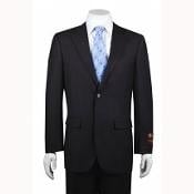  Mens 2-button Solid Charcoal 2 Piece