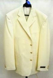 Button Off White~Ivory Mens