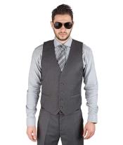 Button Grey Fashionable Dress Dress Tuxedo Wedding Vest ~ Waistcoat ~
