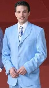 light blue suit