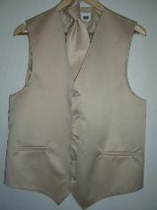  BEIGE (CHAMPANE) DRESS TUXEDO WEDDING Vest
