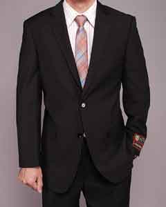  Mens Black patterned 2-button Suit 2 Piece Suits - Two piece Business