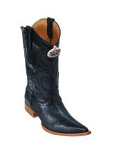  Black Ring Lizard Cowboy Boots 