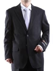  Bolzano Mens Two Button 100% Polyester Dress Suit With Pleated Pant
