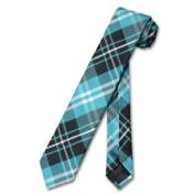  Skinny Black turquoise ~ Light Blue Stage Party White Mens 25 Tie