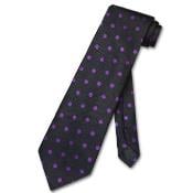  w/ Purple 

Polka Dots Design Mens Neck Tie 