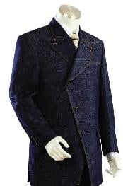  Mens Long Zoot Suits in Blue Color 