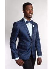  Style#-B6362 Mens Fashion Stage Blazer ~ Sport coat Blue