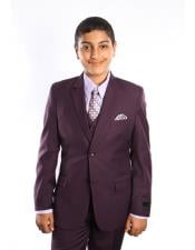  Boy s Kids Plum  Purple Toddler Suit Fashion Color Suits