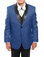 Blue Paisley Suits
