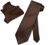  Brown NeckTie 

& Handkerchief Matching Neck Tie 