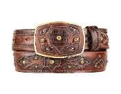  Original Brown Lizard Teju Skin Fashion Western Belt