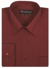  Solid Color Plain Traditional Burgundy ~