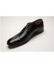  Mens Two Toned Casual Black Dress Shoes