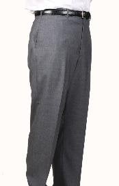  Medium Charcoal Bond Flat Front Trouser