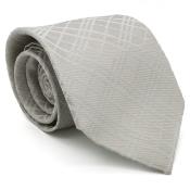  White Gentlemans Necktie with Matching Handkerchief