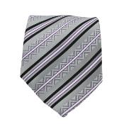  Gray Necktie with Matching Handkerchief -