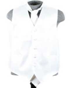  Dress Tuxedo Wedding Vest ~ Waistcoat ~ Waist coat Tie Set white