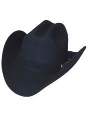  Black Color Duranguense Style Los Altos Wool Cowboy Hat