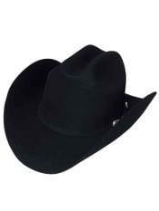  Altos Mens  Duranguense Style Black Color Wool Cowboy Hat
