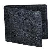  Mens Genuine Exotic Animal Skin Wallet ~ billetera ~ CARTERAS Black Genuine Crocodile Card Holder Wallet 