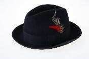  Mens Dress Hat Black Wool Fedora Mens Dress Hats