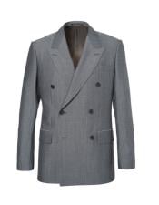  kingsman eggsy grey Double Breasted and mohair blend suit