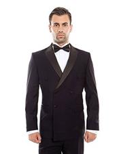 Double Breasted Tuxedo Mens Slim Fit Double breasted Suits Navy Tuxedo Flat