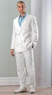  Exclusive Uniqe Stunning Pure Snow All White Suit For Men Double Breasted