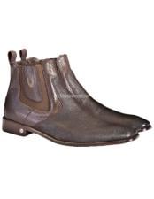  Mens Faded Brown Vestigium Genuine Catshark Chelsea Boots