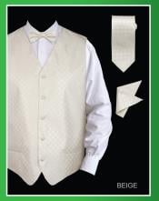  4 Piece Groomsmen Dress Tuxedo Wedding Vest ~ Waistcoat ~ Waist