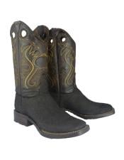  Mens Bota Rodeo Forrada Yute Mexican Cowboy Boot For Men Color Cafe