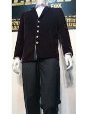  Style#-B6362 Mens Black 4 Button Cheap Priced Dress Casual blazer