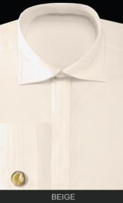  Cuff Links - Solid Pleated Collar