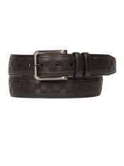  Mezlan Belts Brand Mens Genuine Calfskin Black Skin Belt