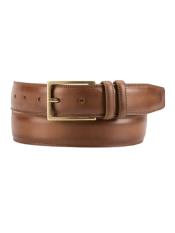  Mezlan Belts Brand Mens Genuine Calfskin Taupe Skin Belt