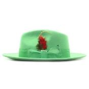  lime mint Green Fedora Hat 