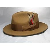  ~ Khaki Fedora Hat 