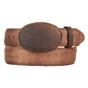 Leather Western Style Belt Walnut