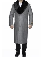  Mens Overcoat Mens Light Grey Dress Coat now on Sale
