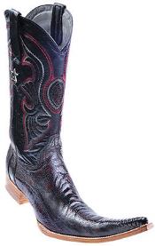  Leg Handmade Black Cherry Los Altos Mens Cowboy Boots Western Classics 