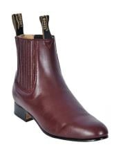  Altos Mens Genuine Deer Charro Leather Sole Short Boot ~ botines